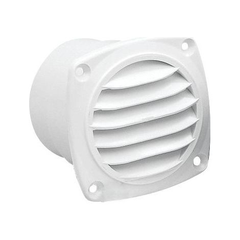Grille d'aération à encastrer blanc - NUOVA RADE - 82 x 82 mm