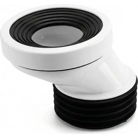 Connecteur de Cuvette de WC Décalé 50 mm, Accordement pour WC à Sortie Verticale (1/4)