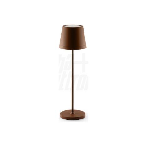 Lampada a batteria portatile Serie Plana Corten Luce Calda 2700K (1/2)