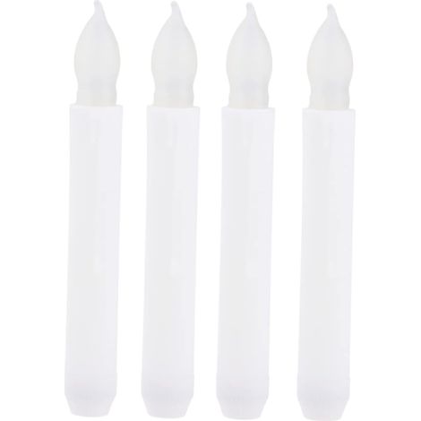 10pièces Bougies LED Décoratives Jaunes Bougies Sécurisées sans Flamme pour (1/5)