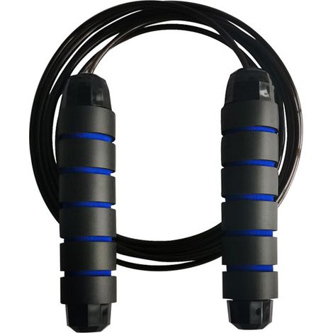 1 Corde à sauter,roulement à billes,câble acier gainé PVC,longueur 3m,adultes enfants (1/5)