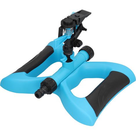 Arroseur oscillant rotatif 360° en plastique pour jardin et pelouse, buse automatique d'irrigation, bleu (1/5)
