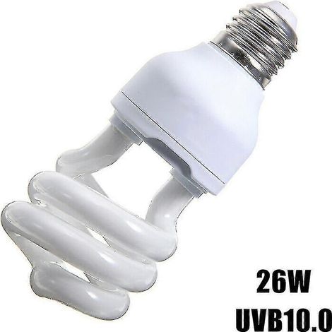 Ampoules fluorescentes compactes UVB 5.0/10.0 13/26 W pour terrarium et reptiles. (1/5)