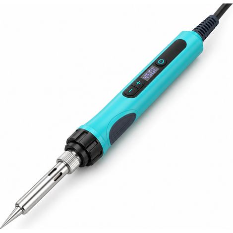 9-Piece 60 W Adjustable Soldering Iron with Display for Workshop (1/5)