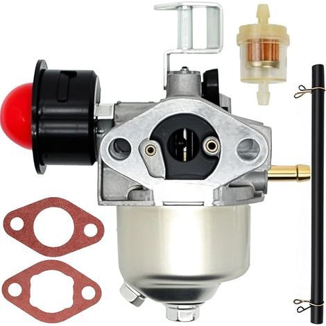 1P56F Carburateur de Rechange pour 1P56F Tondeuse à Gazon pour Loncin LC1P56F, pour Dayee DG350, pour Progreen PY16C, avec Poire d'amorçage, Joint et Filtre à Carburant (1/5)