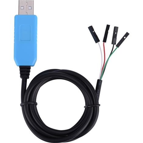 Sollbry PL2303TA Convertisseur de Module USB vers TTL RS232 Adaptateur de câble série Câble USB vers TTL Parfaitement Compatible avec Le système Win XP/VISTA/7/8/8.1 (1/5)