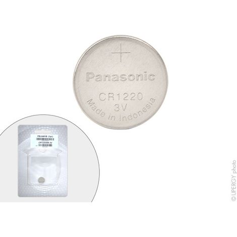 Panasonic - Pile bouton lithium blister CR1220/BN PANASONIC 3V 35mAh (1/4)