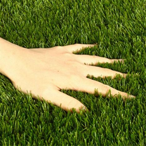 Allauve – Gazon synthétique 50 x 60 cm – Tapis en plastique biodégradable – Drainage rapide – Pour terrasses et espaces extérieurs