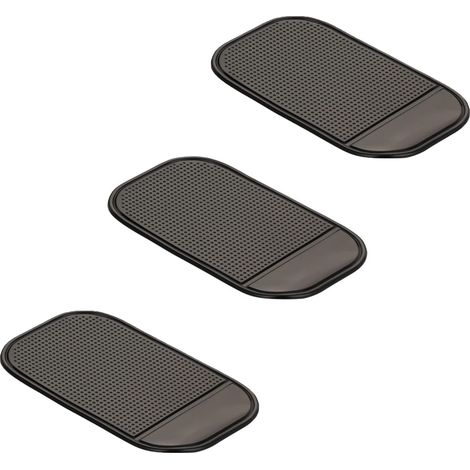 3 Pièces Tapis Antidérapant Voiture Tableau de Bord, Tapis Adhésif Antidérapant pour Tableau de Bord de Voiture, Lavable Réutilisable,pour Téléphone Portable, Clés, Pièces de Monnaie (1/5)