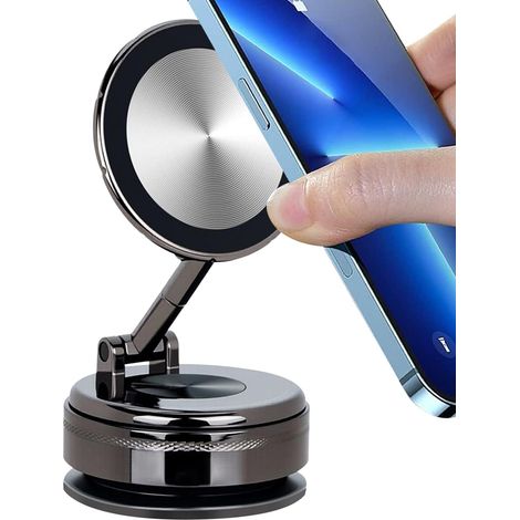 Support de téléphone magnétique pour Voiture – Support magnétique pour Tableau de Bord de Voiture – Support Automobile avec Rotation à 360 degrés pour téléphone Portable, Miroir, Salle de Sport (1/5)