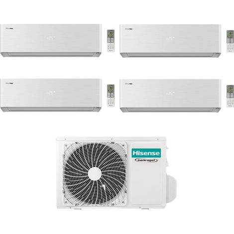 Hisense Climatizzatore Energy Pro X Quadri Split 9+9+9+9 con 5AMW105U4RQC Inverter Wi-Fi R-32 Classe A++