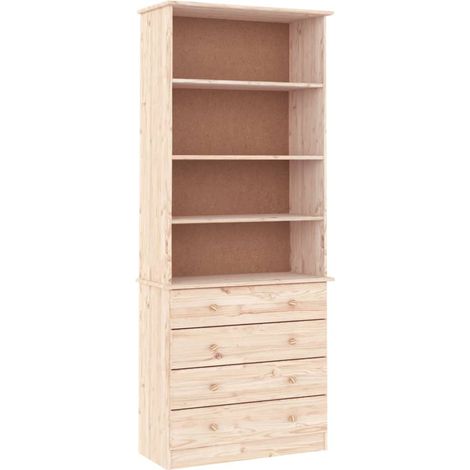 Maison Exclusive - Bibliothèque avec tiroirs ALTA 77x35x186,5cm bois massif de pin