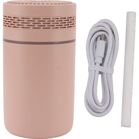Humidificateur USB Mini avec Veilleuse Colorée pour Bureau et Voiture - Rose (1/5)