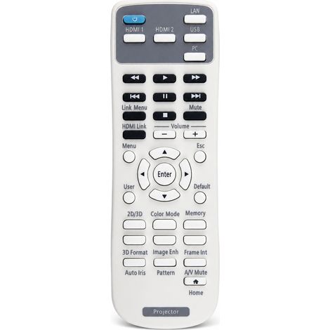Télécommande de Remplacement Compatible avec Projecteurs Epson CB-X05, X31, X36, X39, CH-TW5300, E10 (1/5)
