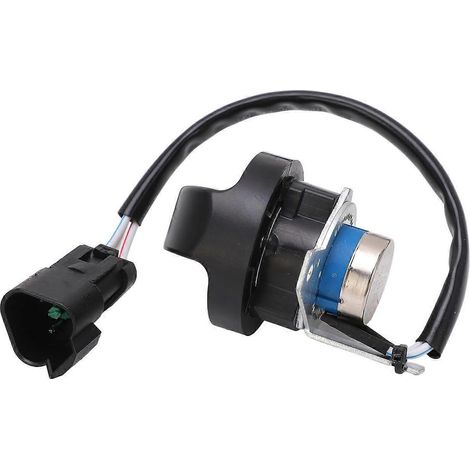 Interrupteur à bouton-poussoir de commande de moteur à levier d'accélérateur tripolaire avec connecteur triangulaire, en remplacement pour les excavatrices Sany. (1/4)