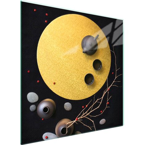 Protezione in vetro per piano cottura 50x52 Caffè (1/5)