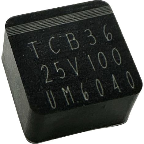 TRU COMPONENTS  Elektrolyt-Kondensator SMD 0604  100 µF 25 V 20 % (L x B x H) 6.5 x 6.5 x 4.0 mm 1 S