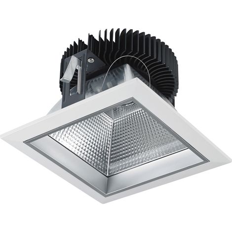 Plafonnier encastré PANDORA IP44 Dali,Push LED COB 15W 1000lm CRI80 3000K 60º Blanc (1/3)