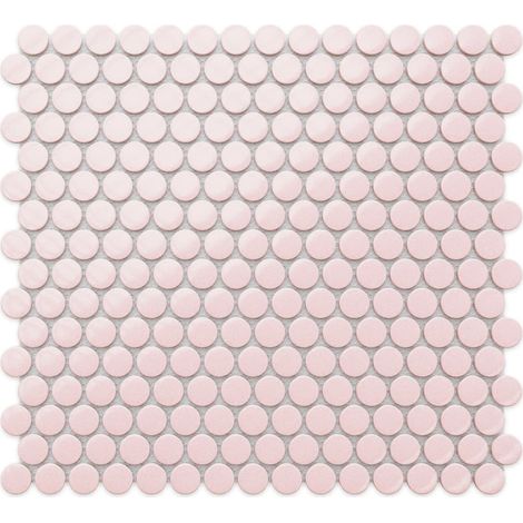 Ilcom – Mosaïque en céramique sur maille 29.3 cm x 31.7 cm – Résistante aux températures élevées – Pour salle de bain et cuisine – Finition facile à nettoyer (1/5)