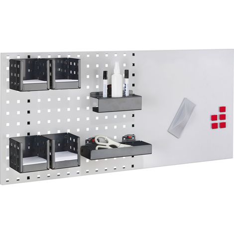 Kappes LogoChart® Office Set 3 1x Lochplatte 1000x450mm 1x Zubehörsortiment 15-teilig Anthrazitgrau RAL 7016