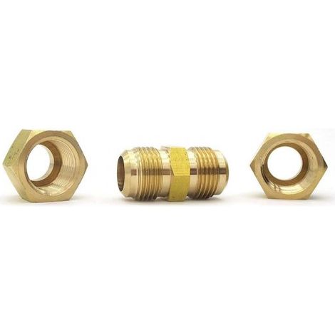 RACCORDI IN OTTONE PER IMPIANTI DI CLIMATIZZAZIONE -GIUNTO + BOCCHETTONE 1/4" (1/2)