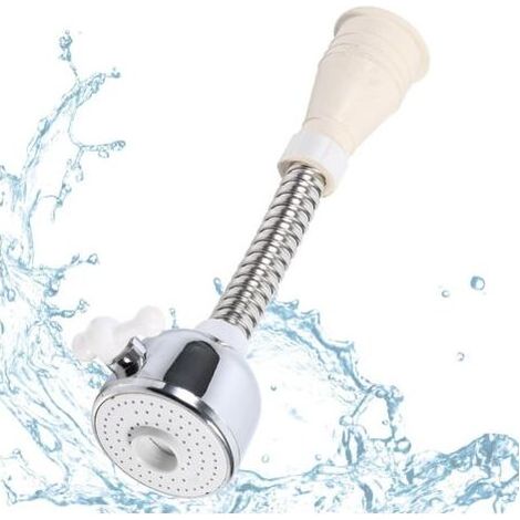 Rallonge Robinet Cuisine, Economiseur D'eau pour Robinet, Aérateur de Robinet, Robinet d'eau Pivotante à 360° pour Accessoires de Salle de Bain et de Cuisine (1/5)