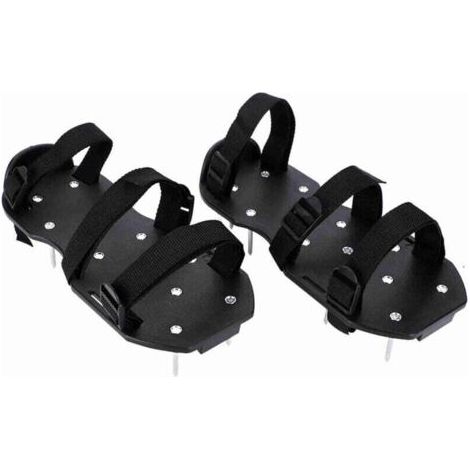 Paire de Semelles de Ventilation pour Gazon I aérateur de pelouse I Amélioration de la qualité du Sol I 13 Clous en Acier I Réglable Jusqu’à la Taille 46 et sur Toutes Les Chaussures I 30×13×6 cm (1/4)