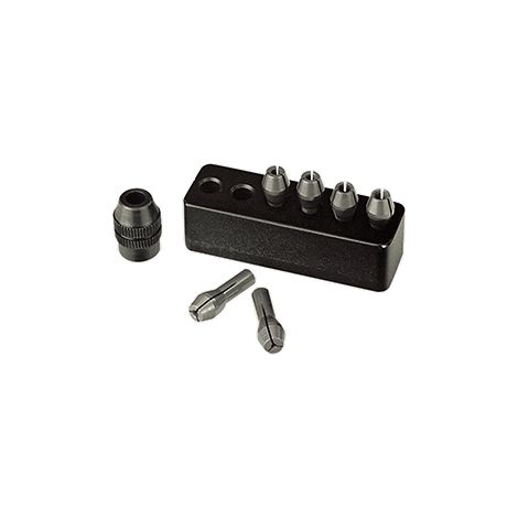 Proxxon – Jeu de pinces de serrage en acier MICROMOT – 6 pinces de 1,0 à 3,2 mm – Triple fente pour centrage précis – 28940