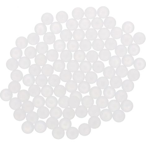 200pcs Billes de Précision en Plastique PP 3.5mm Blanc Billes de Roulement Pleines Surface Lisse, pour Vannes Indicateurs Liquide Carburateurs Débitmètres (1/5)