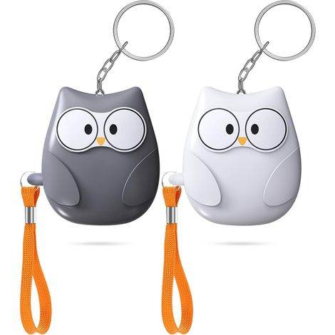 Alarme personnelle, alarme d'autodéfense 130 dB avec lumière LED et porte-clés pour enfants, adultes et personnes âgées, lot de 2