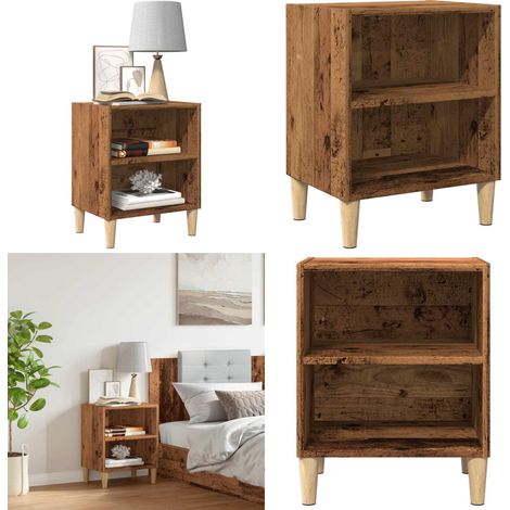 vidaXL Nachttisch Altholz-Optik 40x30x50 cm Holzwerkstoff (1/5)