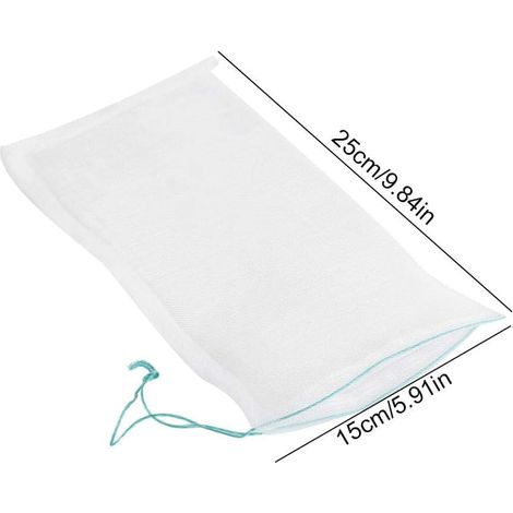 Lot de 50 Sacs de Stockage Réutilisables Sacs en Maille Filet avec Cordon de Serrage Sacs de Rangement pour Fruits Légumes Jouets (1/5)