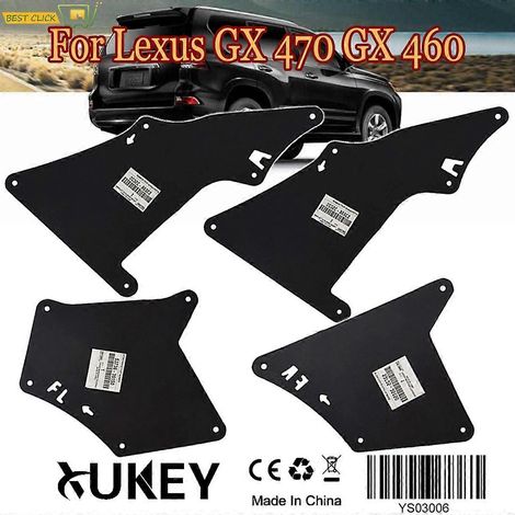 53735-35150 Protections d'ailes et bavettes de protection pour Lexus GX470 GX460 GX 470 460 2003 - 2020, joint d'étanchéité, bavettes de protection avec clips, élargisseurs d'ailes (1/5)