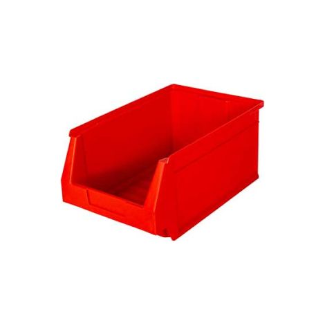 Bac a Bec Industriel Rouge 10L Serie 2000 en Polyethylène Haute Densite Empilable - Atelier & Logistique - 345x207x165mm (1/2)
