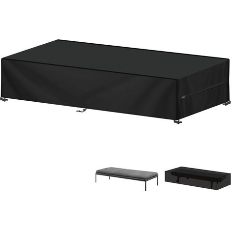Abdeckplane für Sonnenliege 210x75x40cm, wasserdicht, winddicht, 420D Oxford (1/5)