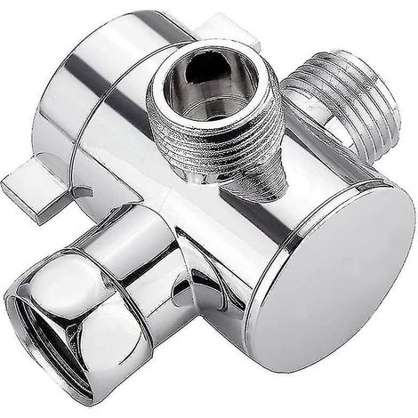 Vanne inverseuse de douche à 3 voies G1/2 po - Adaptateur de séparateur d'eau multifonction (1/5)