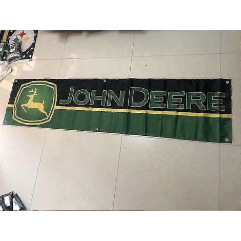 Drapeau John Deere 2025, 60 x 240 cm, décoration murale pour garage et atelier extérieur QQTO460