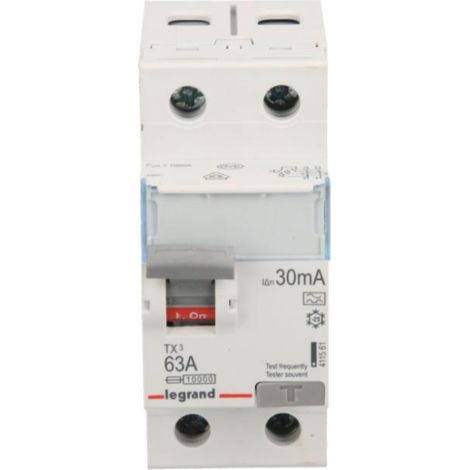 Interruptor diferencial 2P 63A 0.03A tipo A P302 TX3 411561