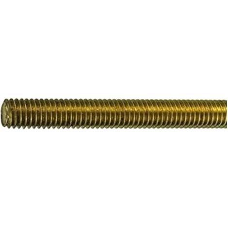 Connex DY250709, Set di perni filettati M8 x 1000 mm, in ottone, a norma DIN 975