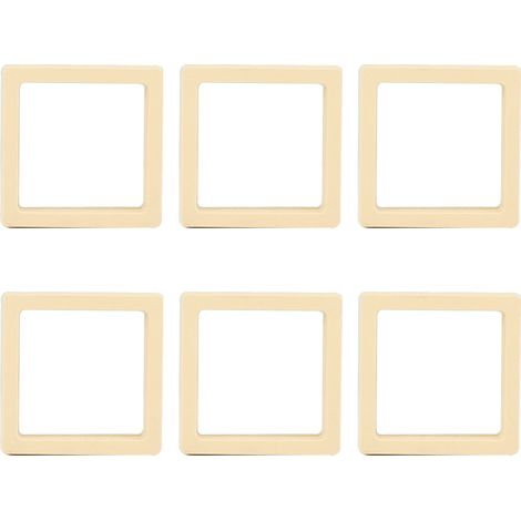 Presentoir A Bijoux - Cadre Transparent 10 7 X 10 7 X 1 8 Cm - Pour Anneaux Colliers Bracelets Boucles Doreilles - Lot De 6 (1/5)