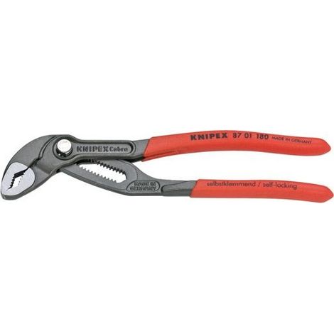 KNIPEX Wasserpumpenzange Cobra 8701180SB Kunststoff überz., atramentiert, 180 mm