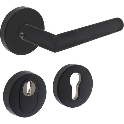Jeu de ferrures de porte arrière rondes Backura Protection anti-traction à noyau noir - 0023.405715 (1/2)