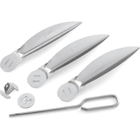 Kit de nettoyage One-Touch 57,9 cm pour barbecue Weber 7444, pièces de rechange en métal avec composants épais résistants à la chaleur pour barbecue au charbon de bois (1/3)