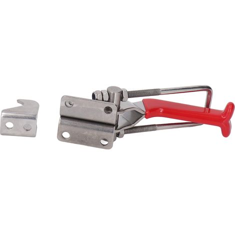 Pince à genouillère en acier inoxydable, ouverture réglable, verrouillage ferme par boucle, force de 900 kg (1/5)