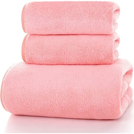 Serviette Main - Fleece De Corail - 35 x 75 cm - Pour Salle De Bain, Douche, Piscine, Spa, Gym - 1 Pièce (1/4)