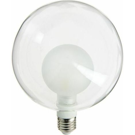 LED déco, double verre, forme de globe, culot E27, blanc neutre, forme allongée (1/4)