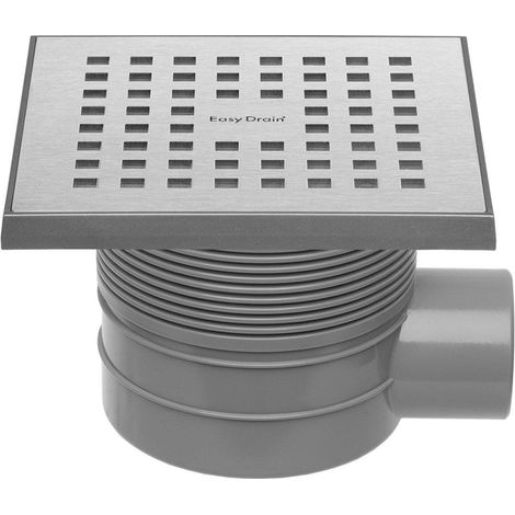 Easy Drain Aqua quattro drain de sol ABS 15x15cm horizontal diamètre 5cm