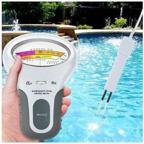 Elektronischer Wassertester für Pool, pH-Wert und Chlorgehalt, 13 cm Kabel (1/4)