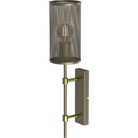 Applique loft oro titanio Wall 1 luce E27 15W Luminex
