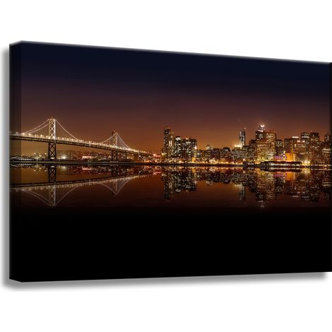 Leinwanddruck der Architektur von San Francisco 60x40